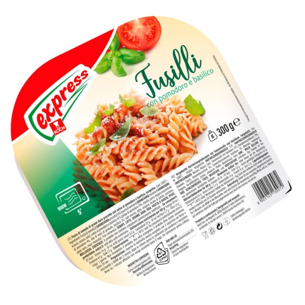 Fusilli con pomodoro e basilico