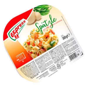 Spätzle con erba orsina e scamorza