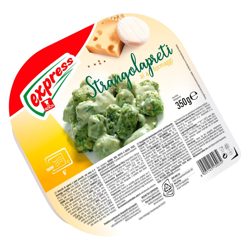 Strangolapreti ai 4 formaggi