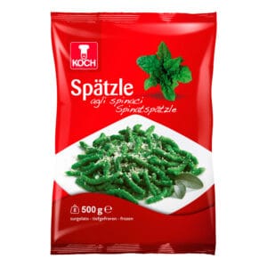 Spätzle agli spinaci
