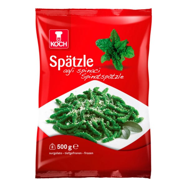Spätzle agli spinaci