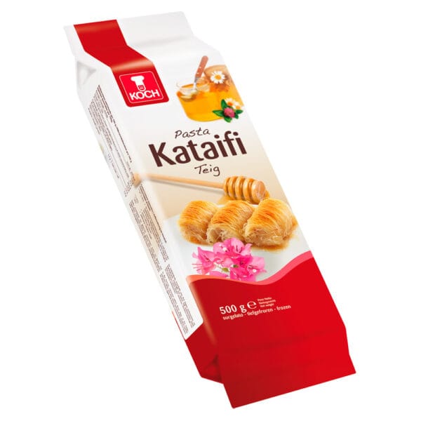 Pasta kataifi con miele e fiori